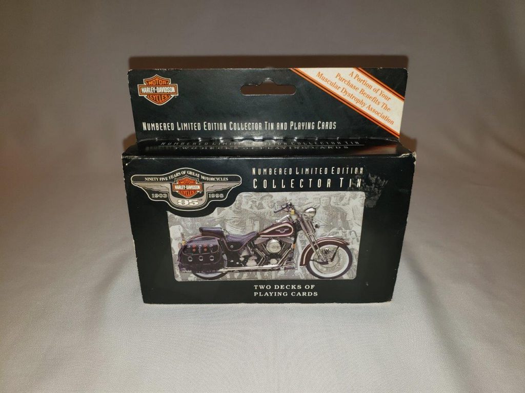 Harley-Davidson Motorcycles 95th Anniversary Collectible Tin & Playing ...