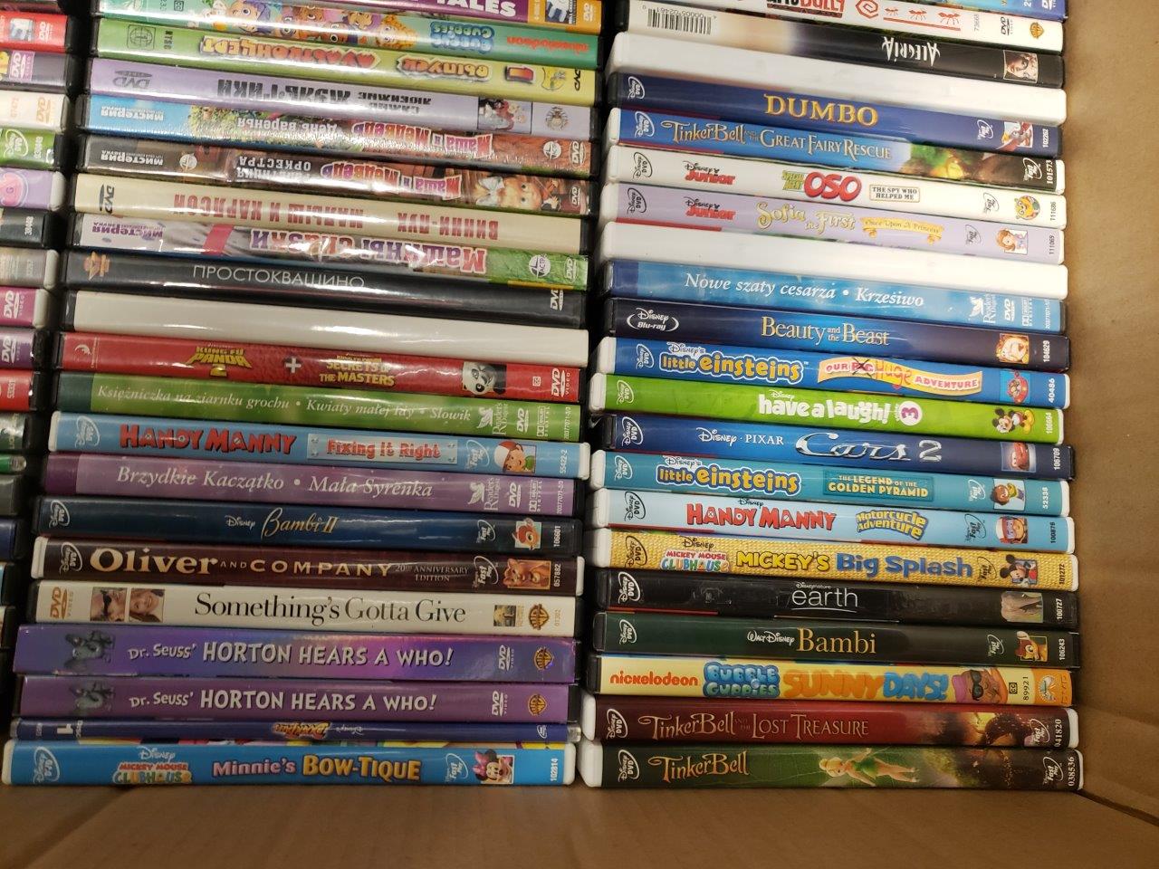 Lot of 88+ DVD Collection (cartoons Pixar, Disney, Nickelodeon, russian ...